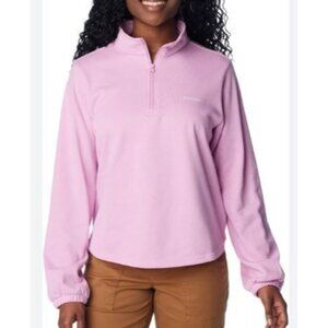 Columbia Trek French Terry Half Zip Long Sleeve Sweater Women Size Medium NWT